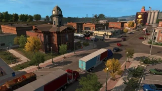 American Truck Simulator trace sa route vers l'Oregon