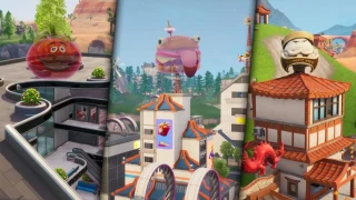 Fortnite : Défi semaine 4, saison 9 : Danser à l'intérieur d'un hologramme de tête de tomate, dans un hologramme de tête de Durrr Burger, et dans un hologramme de tête de bao