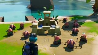 Apprendre aux copains du corail à tailler la pierre, Copains du corail, défi secret