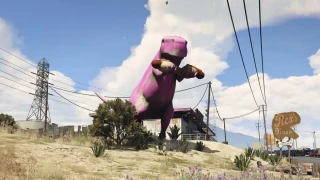 GTA aurait pu être bien différent, avec des dinosaures