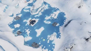 Fortnite : Défi semaine 4 Étape 4 : Chercher la lettre N sous un lac gelé