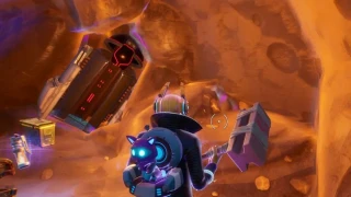 Toucher un grand cube luisant, entrer dans la faille au-dessus de Loot Lake et chercher une capsule d'atterrissage à l'intérieur d'un météore, Défi Empreinte Météoritique, Saison 10