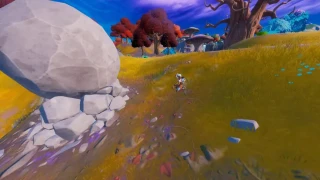 Déplacer un rocher roulant avec un coup de pied glissé, défi semaine 1