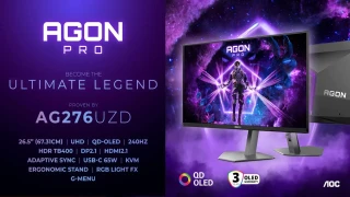 AGON PRO AG276UZD : AOC impose une nouvelle norme avec son écran gaming UHD 240 Hz QD-OLED