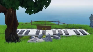 Fortnite : Défi semaine 2 : Jouer la partition sur les pianos près de Pleasant Park et Lonely Lodge