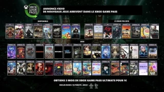 Xbox Game Pass : 50 jeux annoncés lors du X019 dont les Final Fantasy, Tekken 7 et The Witcher 3