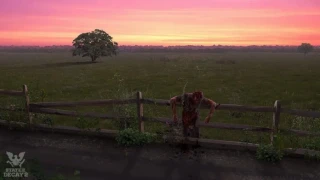 State of Decay 2 sur un fond de coucher de soleil