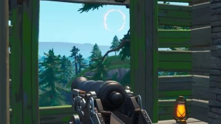 Fortnite : Défi semaine 10 : Traverser les cercles enflammés en étant propulsé depuis un canon