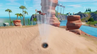 Fortnite : Défi secret Geyser de la taille d'un klombo