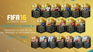 La première TOTW FUT de FIFA 16 débarque