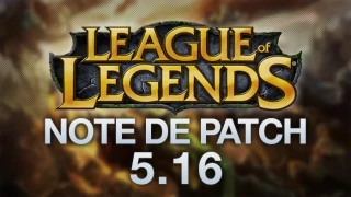 Note de patch 5.16