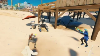 Faire une emote devant une camera à Believer Beach ou Lazy Lake, défi saison 7