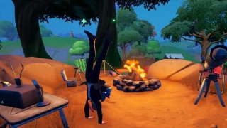 Danser près d'un feu de camp allumé, défi saison 7