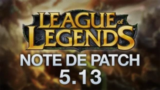Note de patch 5.13