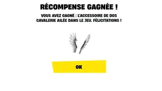 Fortnite : Accessoire de dos cavalière ailée, comment le récupérer ?