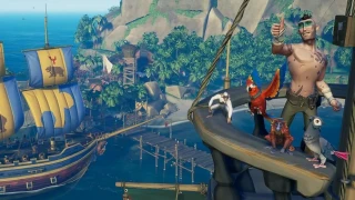 Sea of Thieves : La mise à jour Smuggler's Fortune apportant la boutique Pirate Emporium, les animaux domestiques et le marché noir est disponible
