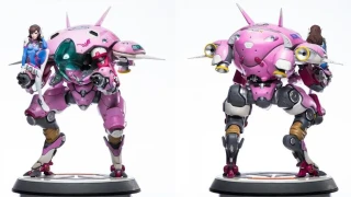 Blizzard propose une statue peinte à la main de D.Va pour 400 euros !