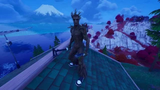 Maintenir la commande de signal et utiliser la roue de chat de section, défi Fortnite saison 3