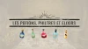 Illustration - Les potions, accompagnées de leurs recette et ingrédients