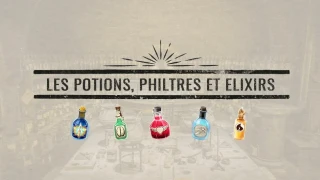Les potions, accompagnées de leurs recette et ingrédients