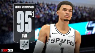 NBA 2K26 : Victor Wembanyama et les Français brillent dans la première mise à jour des notes
