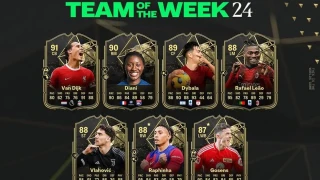 FC 24 : TOTW 24 : van Dijk, Rafael Leão et Diani dominent les débats