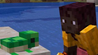 Minecraft continue d'ajouter des bébés mobs super minions, cette fois pour les animaux aquatiques