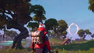 Traverser plusieurs cercles enflammés à bord d'un canot motorisé, Mission Négoce au chantier naval, Fortnite Chapitre 2