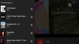 Until Dawn dans le top trending des jeux sur Youtube Gaming