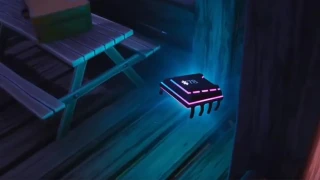 Fortnite : Défi Décryptage, puce 78 : Chercher dans une tour de surveillance surplombant un lac asséché