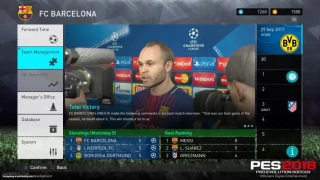 PES 2018 : Les clauses libératoires arrivent dans le mode Ligue des Masters