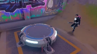 Se propulser en l'air avec un tremplin dans plusieurs parties, défi Fortnite semaine 8