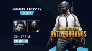Un tournoi PUBG commenté par ZeratoR et MisterMV aura lieu aux Geek Days 2018 ! 