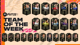FIFA 22 : TOTW 13 : Sterling, Barella et Courtois performent