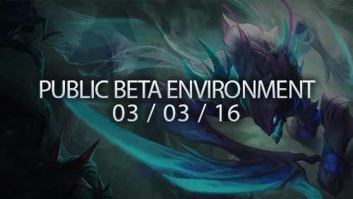 Mise à jour PBE du 3 mars