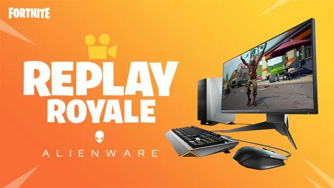 Fortnite : Epic Games offre des cadeaux, dont un PC Alienware, à l'occasion de son concours Replay Royale !