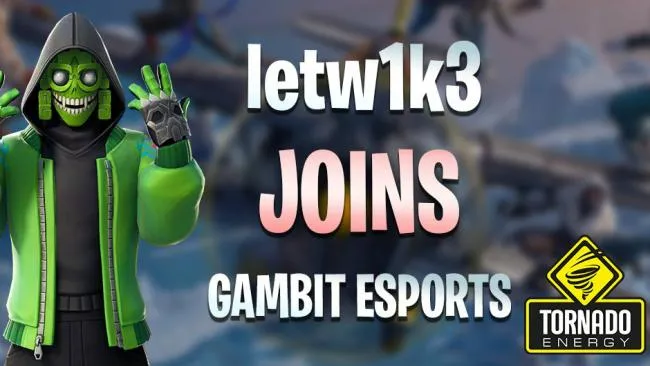 Fortnite : letw1k3 rejoint Gambit Esports 