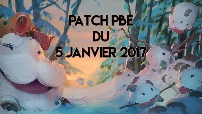 Patch PBE du 5 janvier