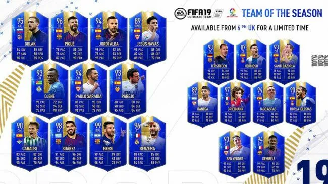 La TOTS LaLiga Santander se dévoile ainsi que celle du championnat turc