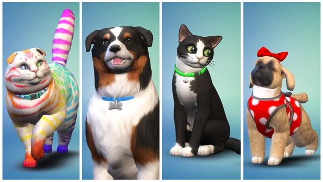 Les chiens et les chats arrivent dans les Sims 4  !