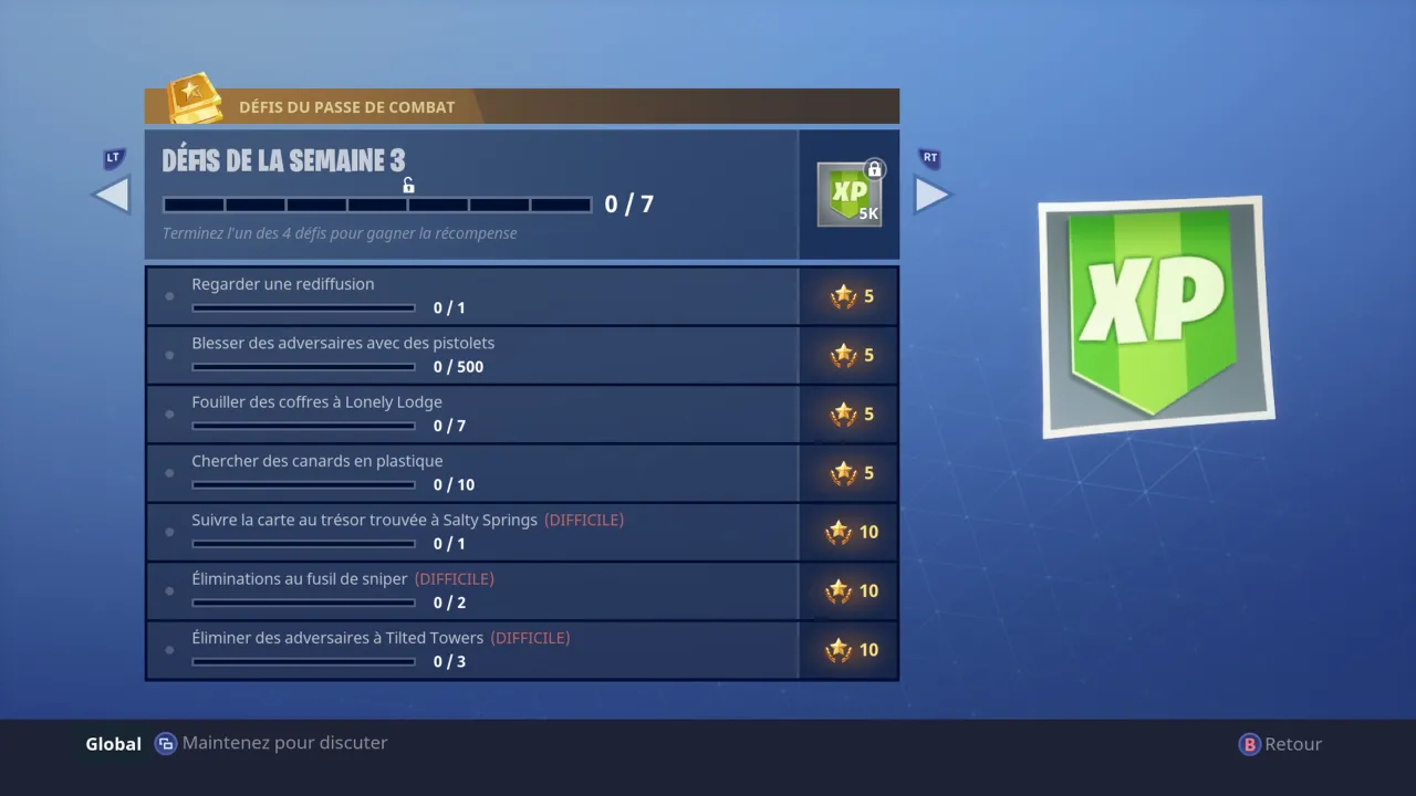 Fortnite : Défi semaine 3 : Suivre la carte au trésor trouvée à Salty Springs